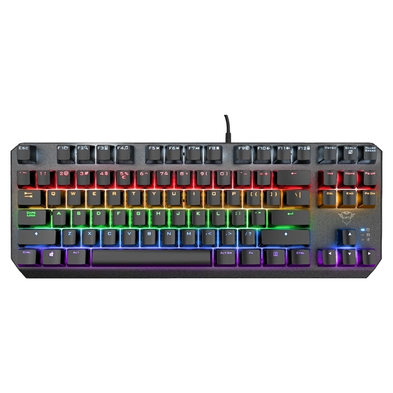 Клавиатура Trust GXT 834 Callaz TKL, Черный