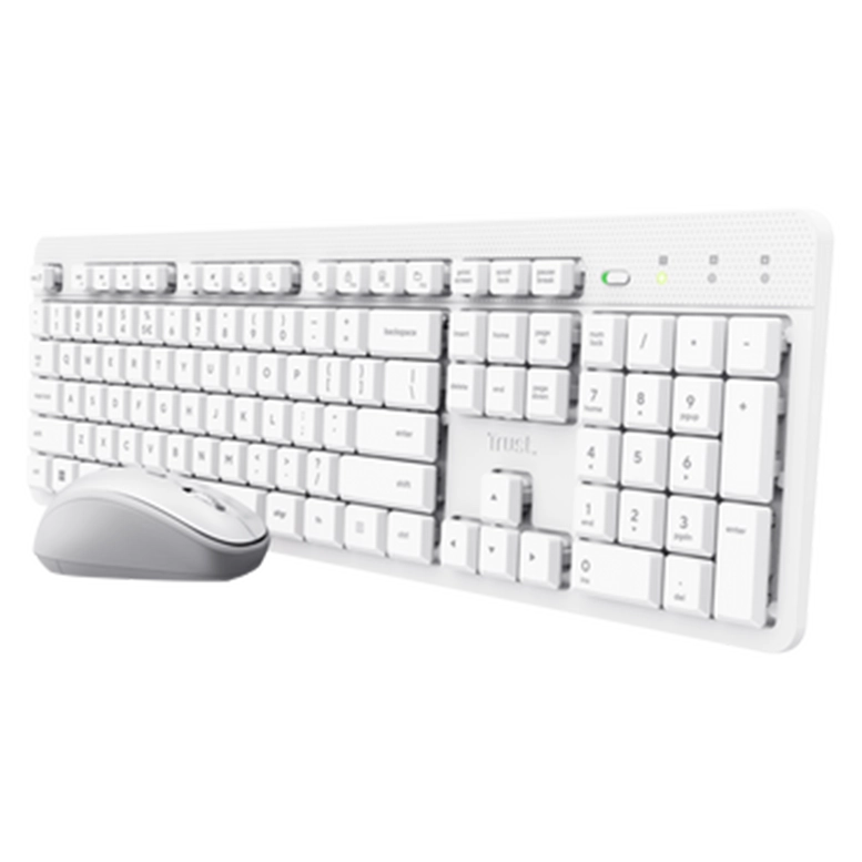 Клавиатура и Мышь Trust ODY II Wireless Silent, Белый 3