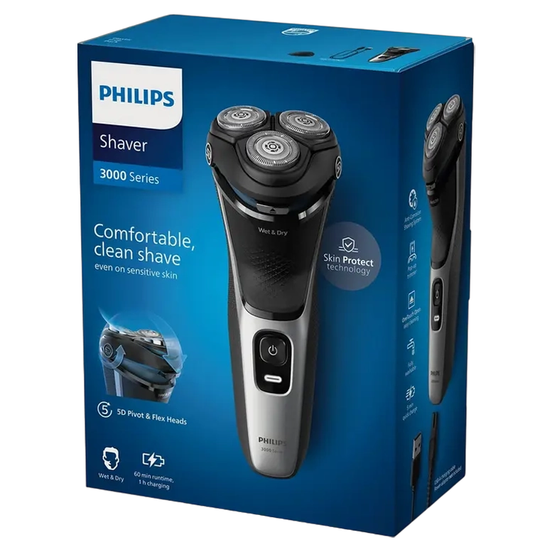 Aparat de ras Philips S3143/00, Black/Silver 6