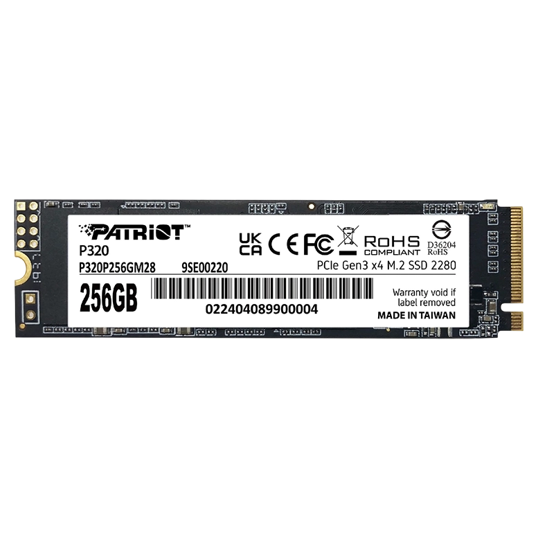 Накопитель SSD Patriot P320, 256ГБ, Black