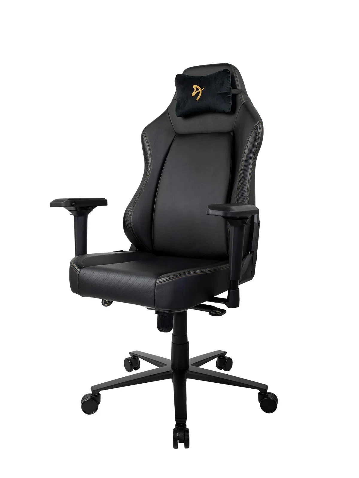 Scaun Gaming AROZZI Primo PU, Black/Gold 2