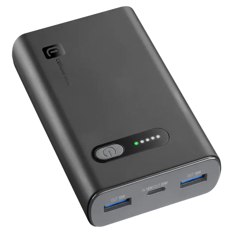 Портативный аккумулятор Cellularline Fast PD 20W, Black