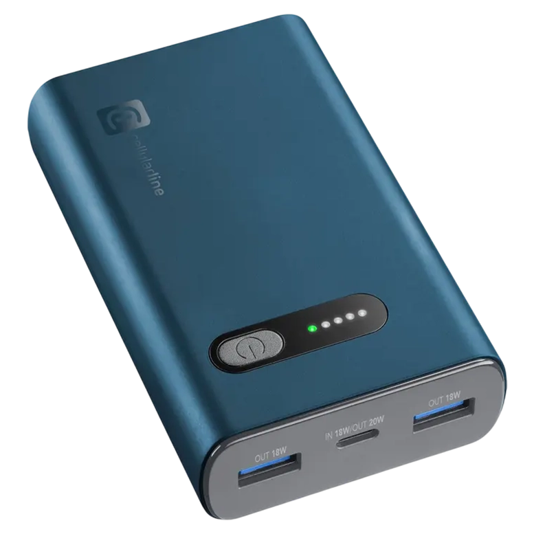 Портативный аккумулятор Cellularline Fast PD 20W, Blue