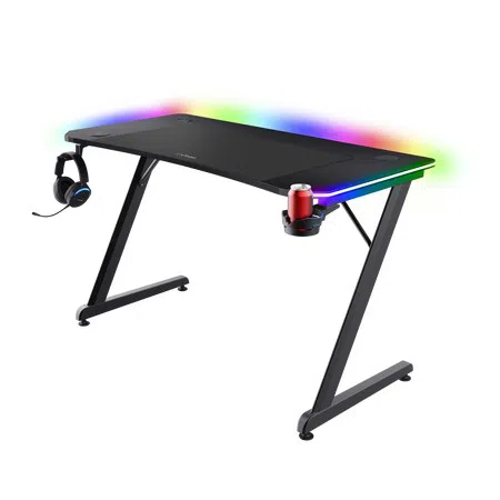 Masă gaming Trust GXT 710 Luminus Pro, Black 2