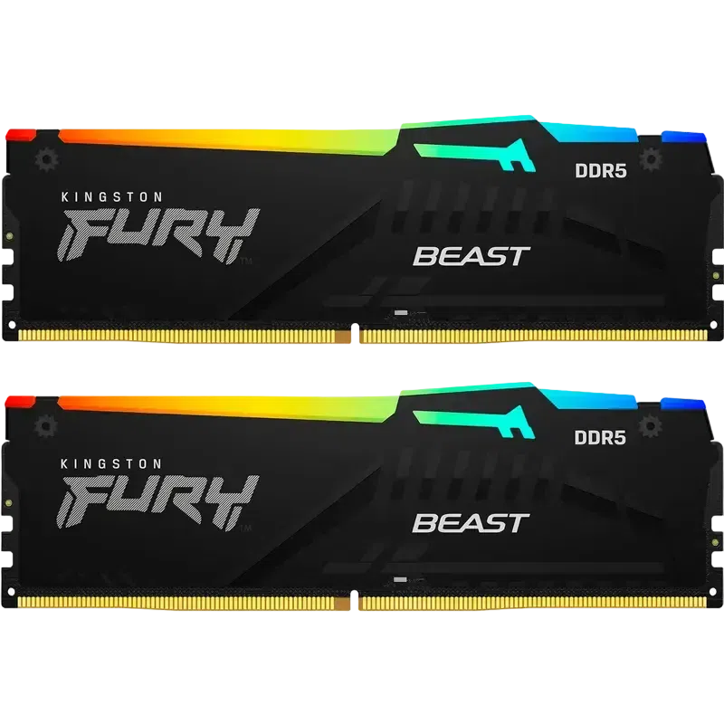 Оперативная память Kingston FURY Beast RGB, 16ГБ, Black 2