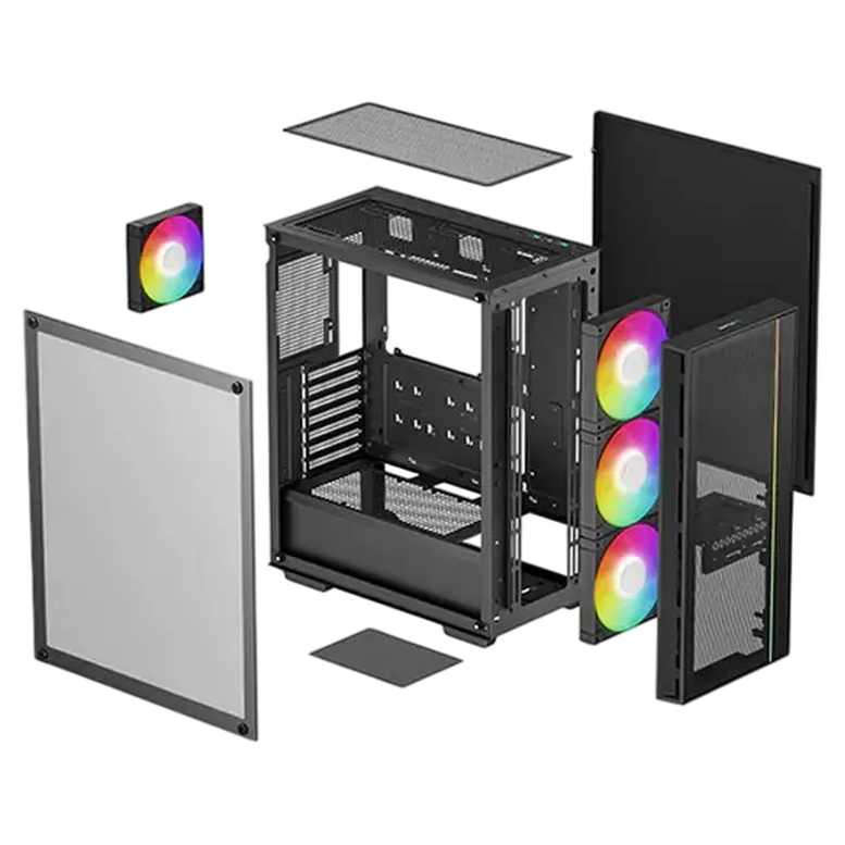 Корпус для ПК Deepcool MATREXX 55 MESH V4 Mid Tower, Черный 10
