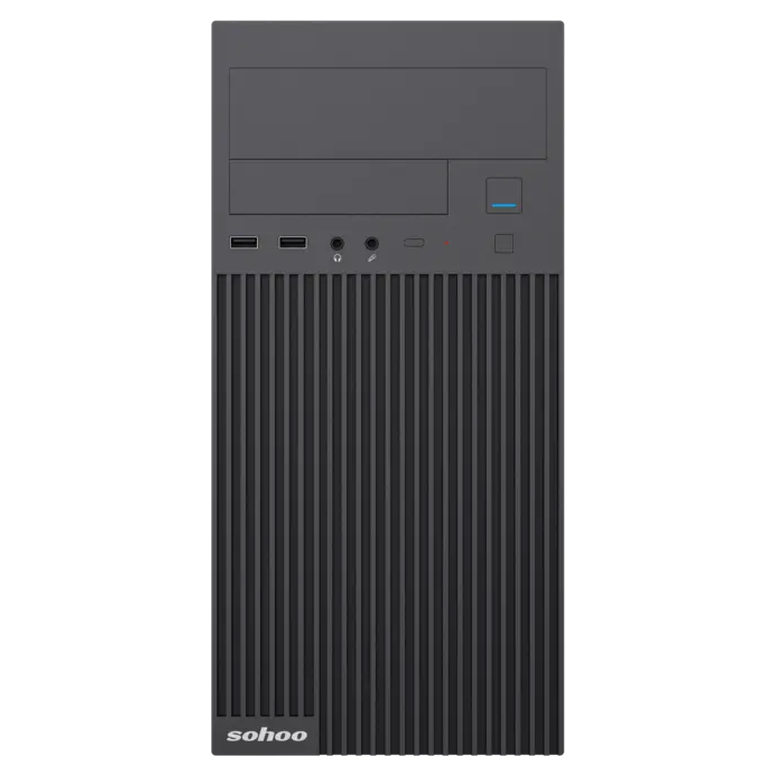 Корпус для ПК Sohoo 6521BK Midi-Tower, Черный 5