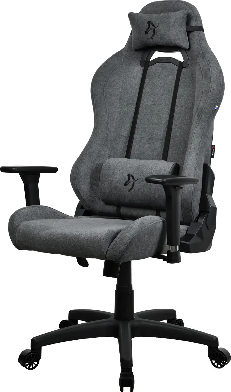 Scaun Gaming AROZZI Torretta Soft Fabric, Ash Grey 2