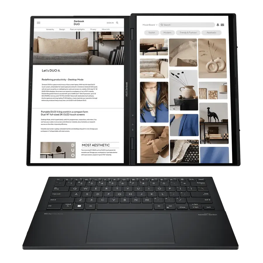 Laptop 14" ASUS Zenbook DUO OLED UX8406CA, Inkwell Gray 5