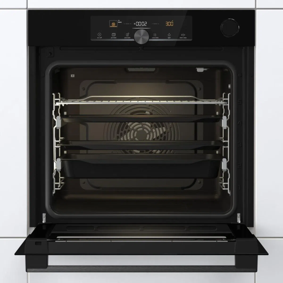 Электрический духовой шкаф Gorenje BSA6747A04BGWI, Black 2