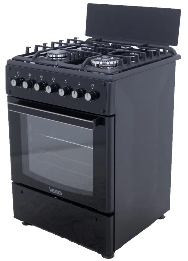 Aragaz Vesta GC-E6060FCTg/BL, Black 4