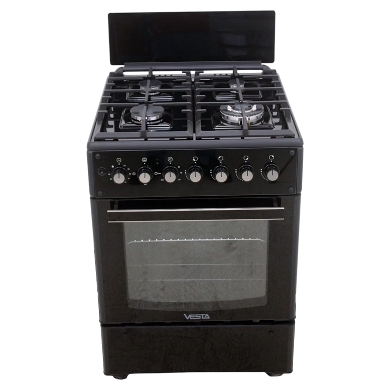 Aragaz Vesta GC-E6060FCTg/BL, Black