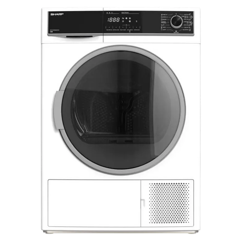 Uscător de rufe Sharp KDHHH8S8GW3EE, 8kg, Alb