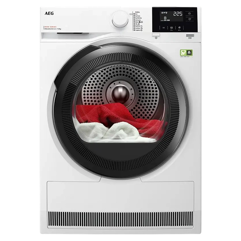 Uscător de rufe AEG TR8184E, 8kg, Alb