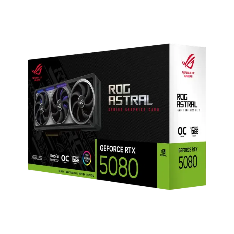 Видеокарта ASUS ROG Astral GeForce RTX 5080 OC, Black 14