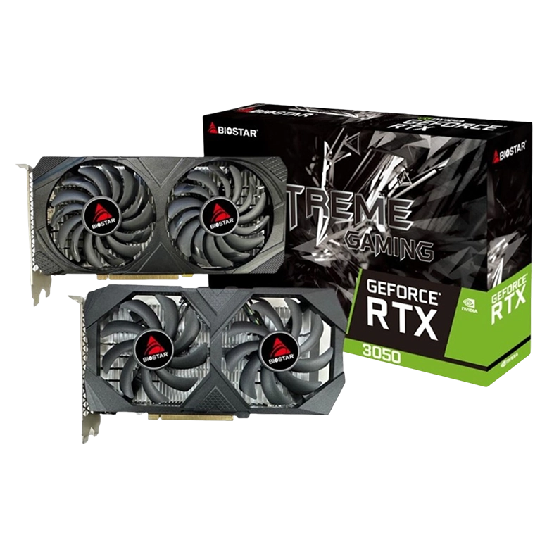 Видеокарта BIOSTAR GeForce RTX3050 6ГБ, Черный