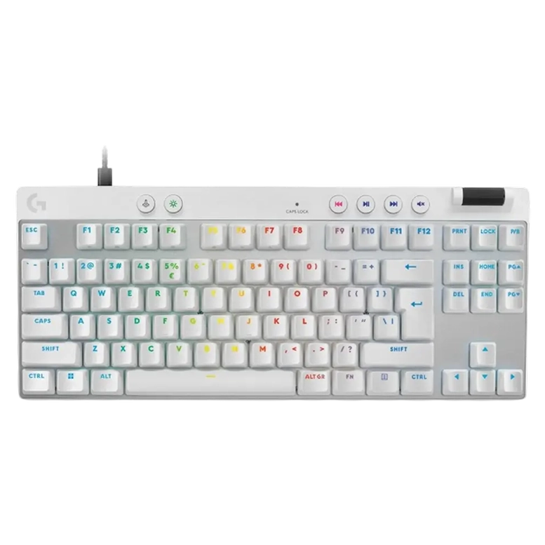Клавиатура Logitech G Pro X TKL Rapid, Проводное, Белый