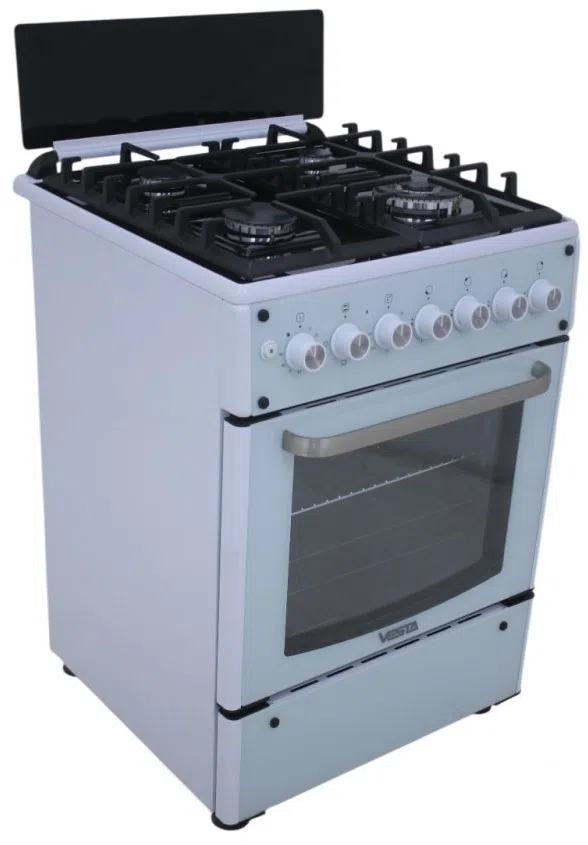 Газовая плита Vesta GC-E6060FCTg/WH, White 3