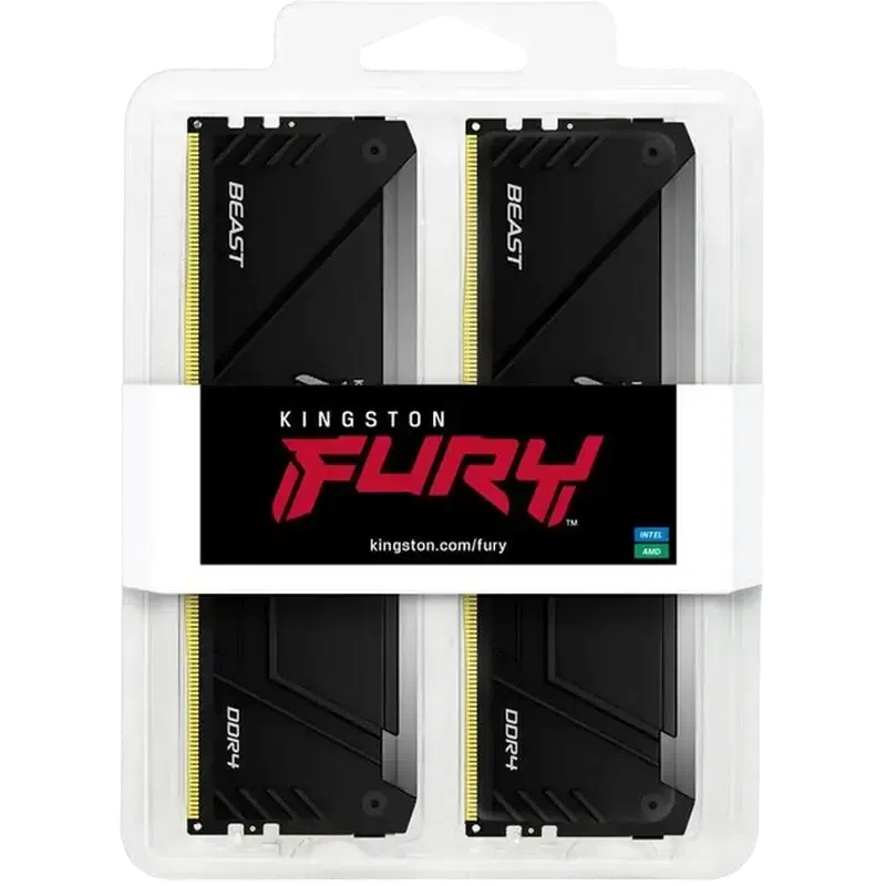 Memorie RAM Kingston FURY Beast RGB, DDR4 SDRAM, 3600 MHz, 16GB 8