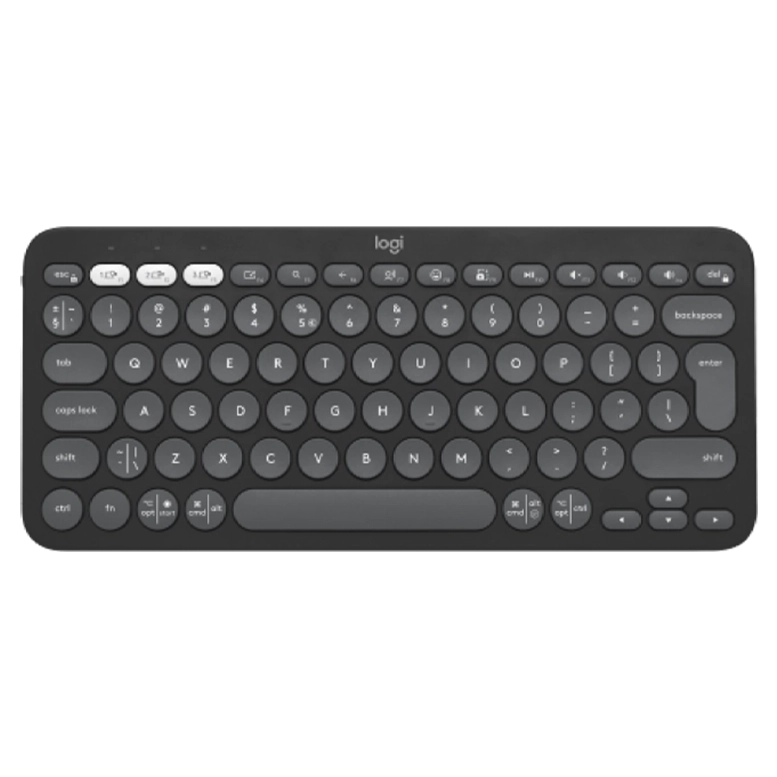 Tastatură Logitech Pebble Keys 2 K380S, Fara fir, Graphite