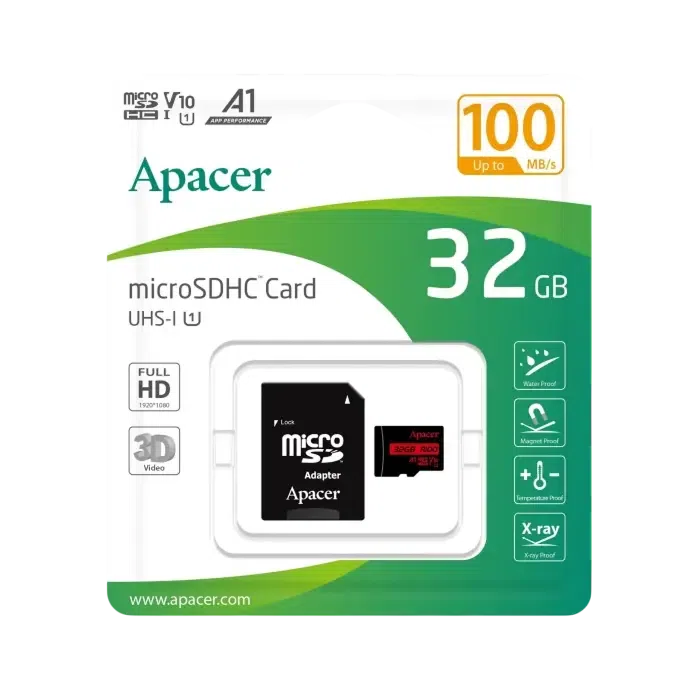 Карта памяти Apacer AP32GMCSH10UB-R, 32 ГБ 3