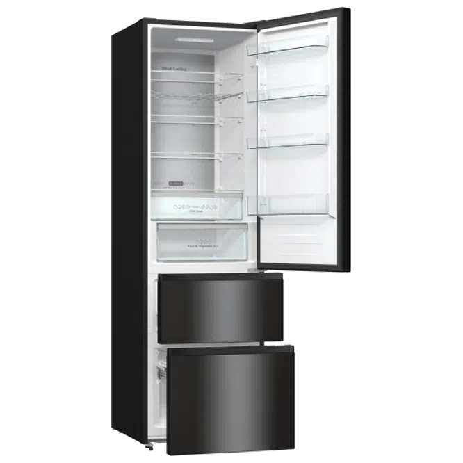 Холодильник с нижней морозильной камерой Hisense RM469N4AFD1 Black 6