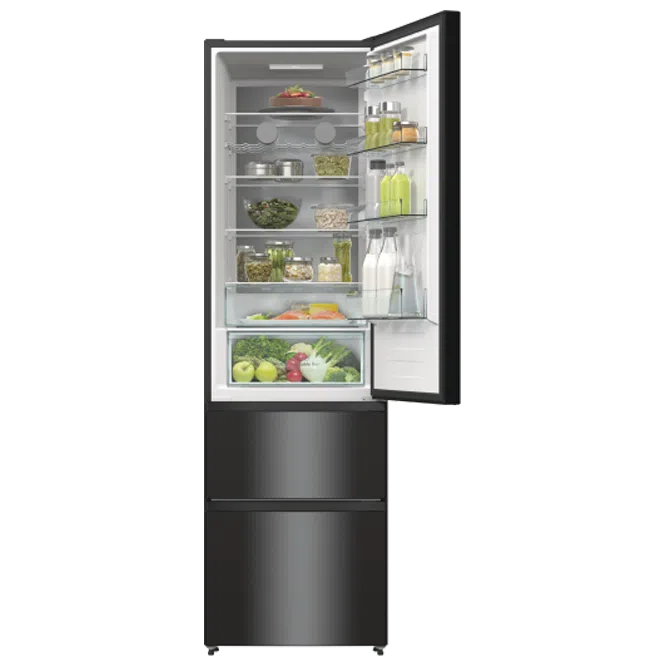 Холодильник с нижней морозильной камерой Hisense RM469N4AFD1 Black 8