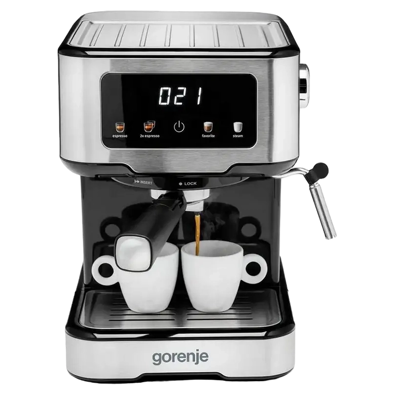 Электрокофеварка Gorenje ESCM15CD, Серебристый