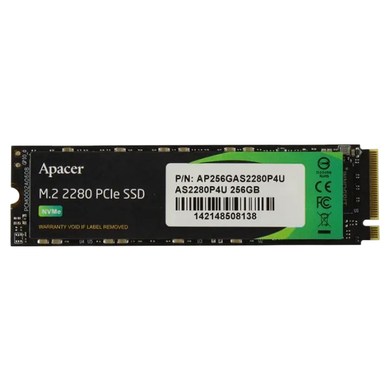 Накопитель SSD Apacer AS2280P4U, 256Гб, AP256GAS2280P4U-1