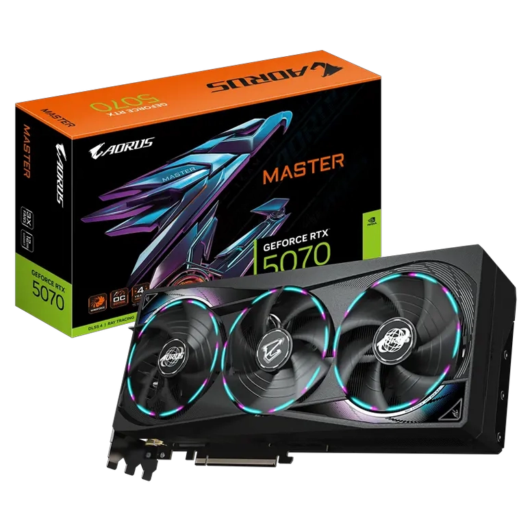 Видеокарта Gigabyte AORUS GeForce RTX 5070 MASTER, Black