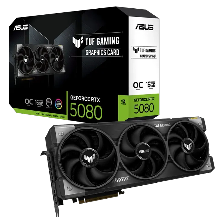Видеокарта ASUS TUF Gaming GeForce RTX 5080 OC, Black