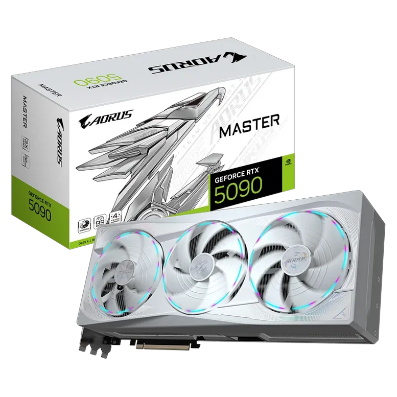 Видеокарта Gigabyte AORUS GeForce RTX 5090 MASTER ICE, White