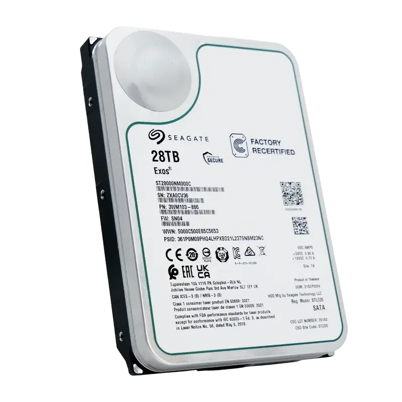 Жесткий диск Seagate Exos ST28000NM000C-FR, 28 TБ, Black 3
