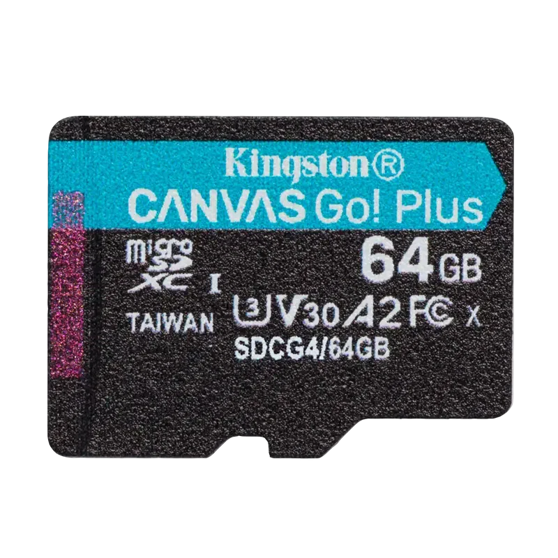 Карта памяти Kingston Canvas Go! Plus, 64Гб 3