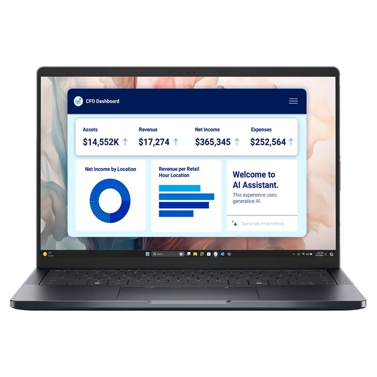 Laptop Business DELL Pro 14 Premium PA14250, Magnesium, 14"