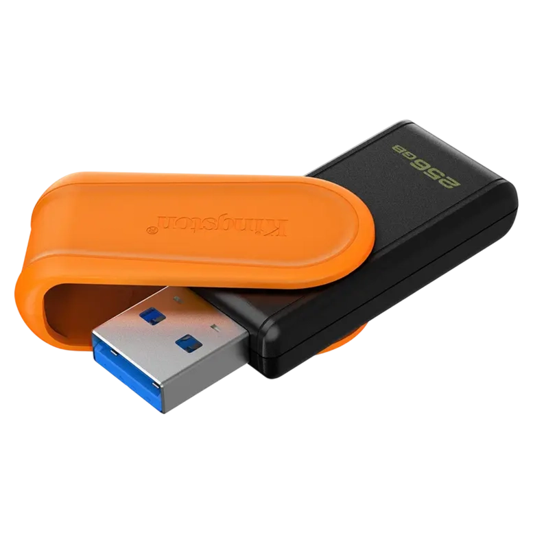 Флеш-накопитель Kingston DataTraveler Exodia S, 256Гб, Черный/Оранжевый