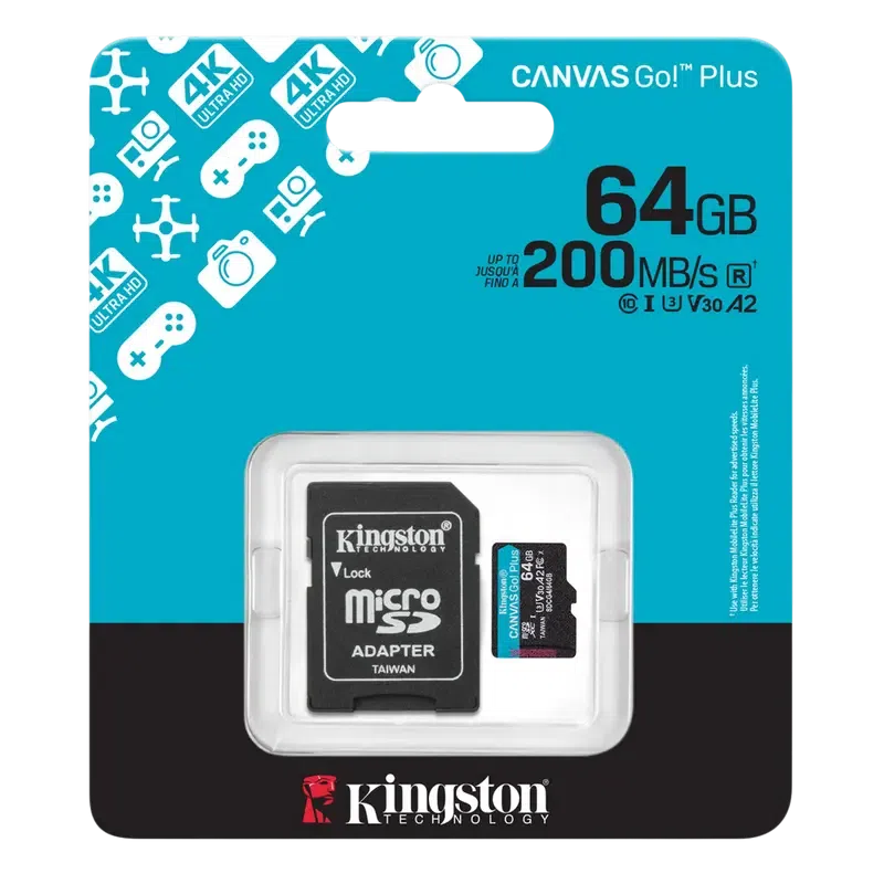 Карта памяти Kingston Canvas Go! Plus, 256Гб 5