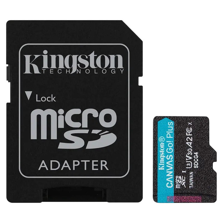 Карта памяти Kingston Canvas Go! Plus, 256Гб
