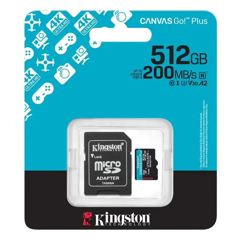 Card de Memorie Kingston Canvas Go! Plus, 512GB 4