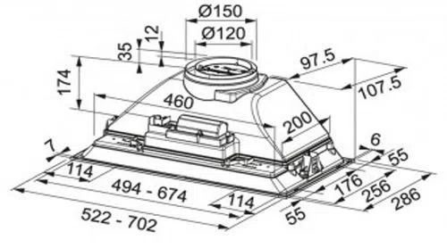 Вытяжка Franke 305.0599.509 FBI 525 XS HCS, Silver 2