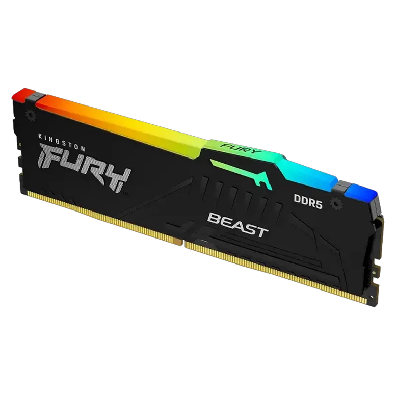 Memorie RAM Kingston FURY Beast RGB, 64GB, Black