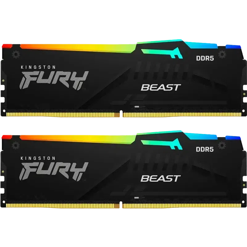 Memorie RAM Kingston FURY Beast RGB FURY Beast RGB 128GB, Negru 3
