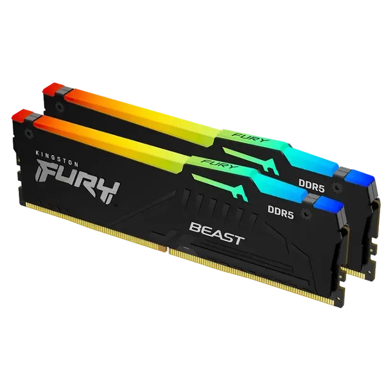 Memorie RAM Kingston FURY Beast RGB FURY Beast RGB 128GB, Negru