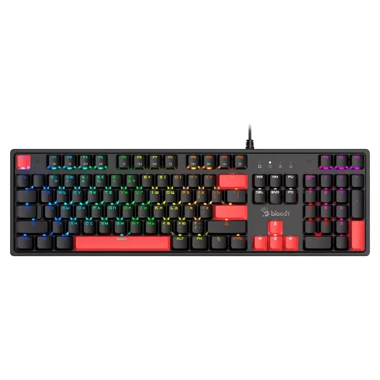Клавиатура Bloody S520N, Проводное, Fire Black