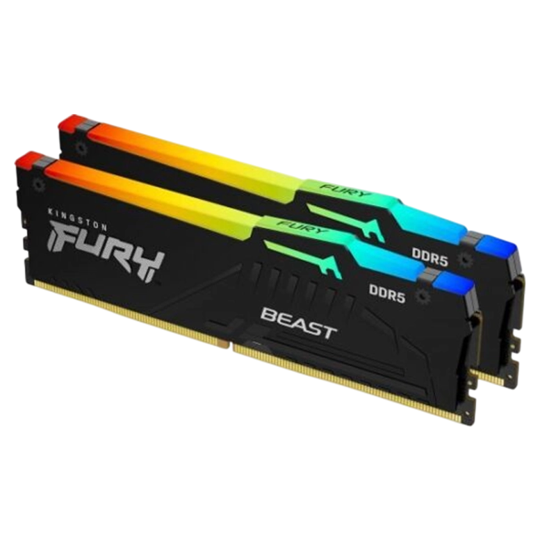 Memorie RAM Kingston FURY Beast RGB, 128 GB, Black