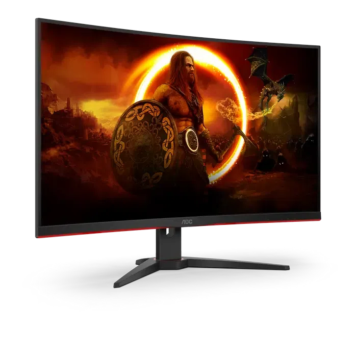 Игровой монитор 31.5" AOC C32G2ZE/BK, Черный/Красный 3