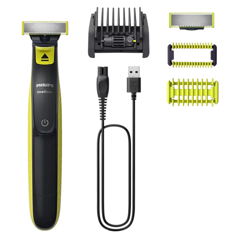 Trimmer pentru bărbați Philips OneBlade, Verde/Negru