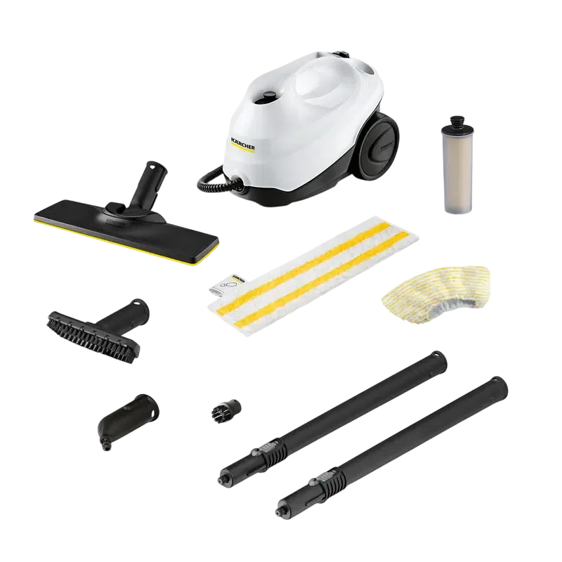 Aparat de curățat cu abur Karcher SC 3 EasyFix + Set duze perii rotunde 2.863-264.0, Alb 4