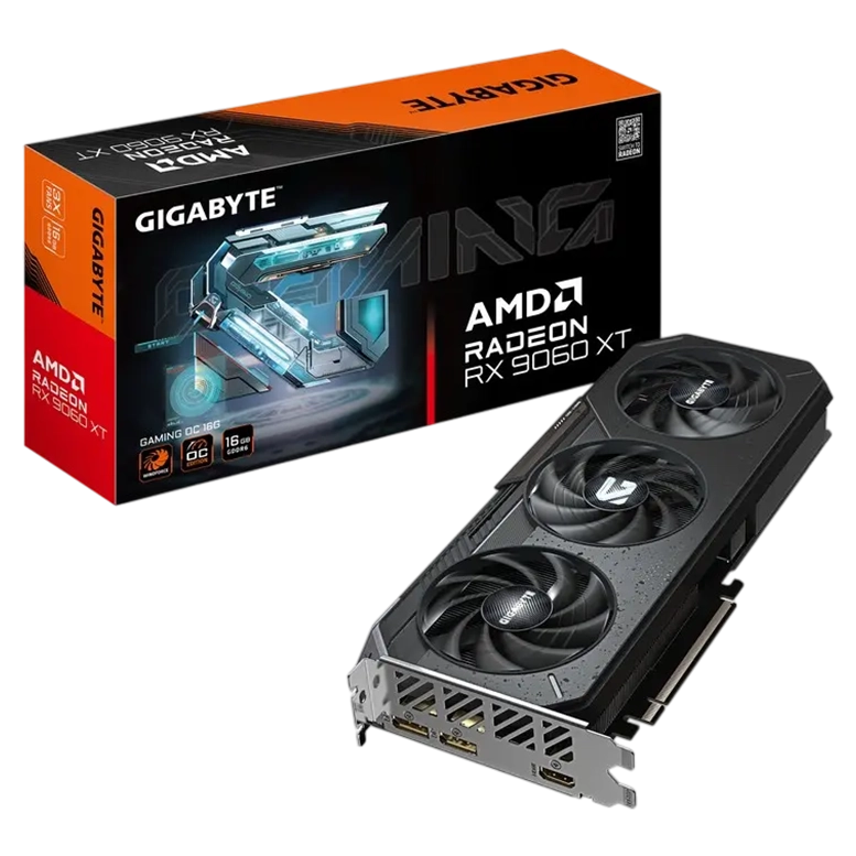 Видеокарта Gigabyte Radeon RX 9060 XT GAMING OC, Черный