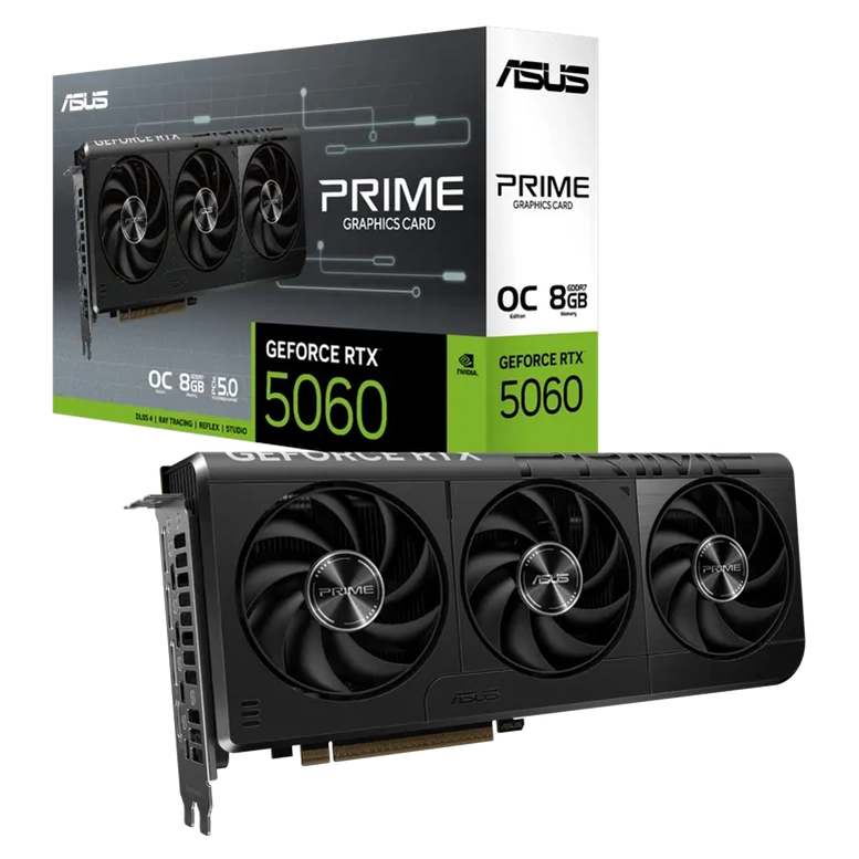 Видеокарта ASUS Prime GeForce RTX 5060 OC, Черный